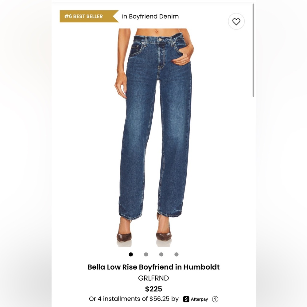 GRLFND Bella Low Rise Boyfriend Jeans in Humboldt